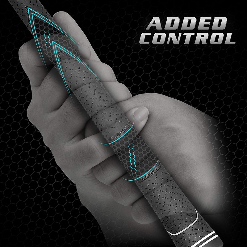 CHAMPKEY Premium Rubber Golf Grips 13 Pack | High Traction and Feedback Rubber Golf Club Grips | Choose Between 13 Grips with 15 Tapse and 13 Grips with All Kits - Image 4